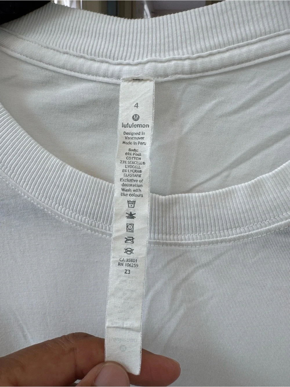 lululemon athletica White Short-Sleeve Crew T-Shirt